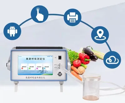 Máy đo hô hấp trái cây